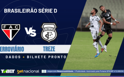 Ferroviário x Treze: tempo real, onde assistir ao vivo, horário, escalações e palpites