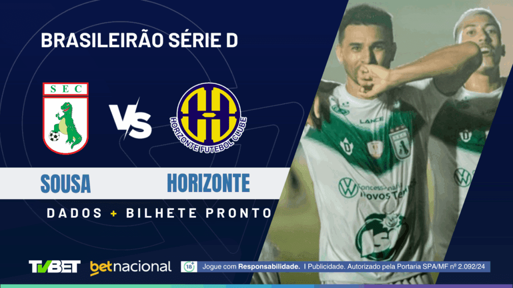 Sousa x Horizonte: tempo real, onde assistir ao vivo, horário, escalações e palpites