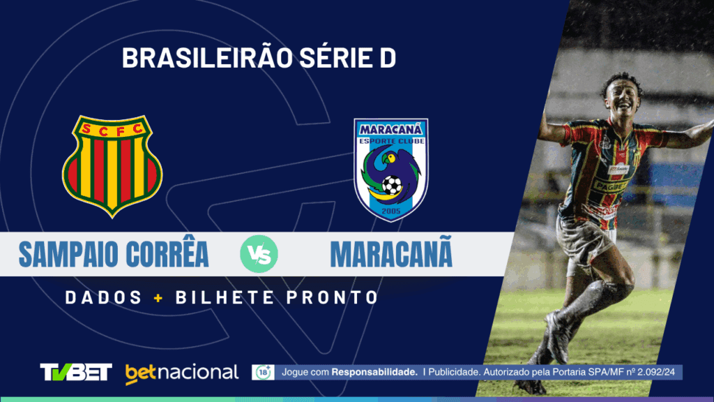 Sampaio Corrêa x Maracanã: tempo real, onde assistir ao vivo, horário, escalações e palpites