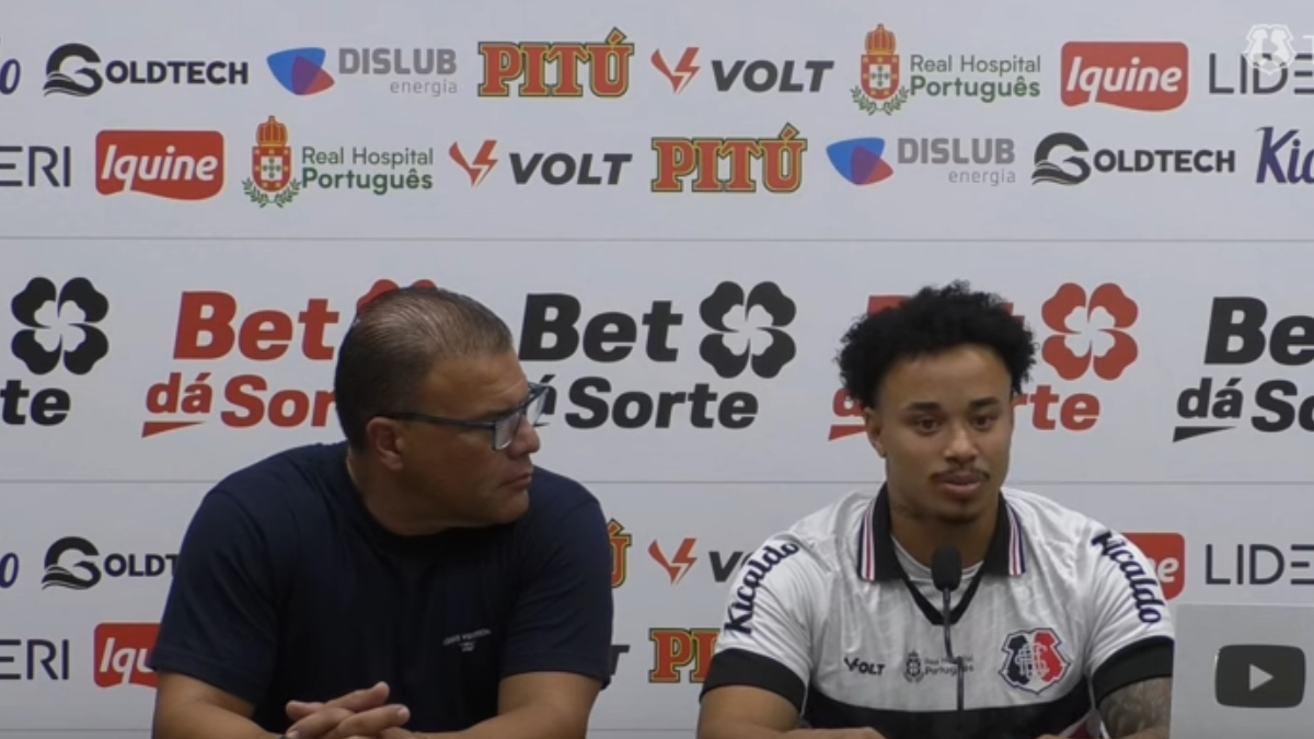 Nathan é apresentado no Santa Cruz e se diz “feliz e honrado” com o novo desafio