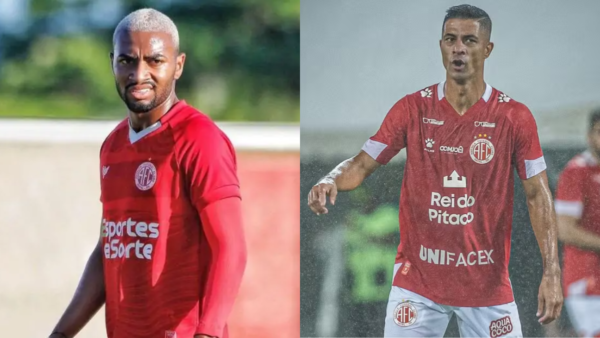 América-RN confirma saída do volante Nathan Lourenço e do atacante Ricardo Bueno 1 Nathan Lourenço e Ricardo Bueno - América-RN
