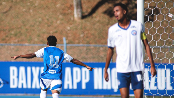 Bahia perde para o Cruzeiro no Brasileirão Sub-17 e chega a três jogos sem vencer 1 Dudu comemora o gol do Cruzeiro - Foto: Gustavo Martins/Cruzeiro