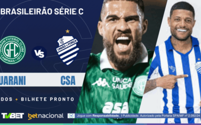 Guarani x CSA: tempo real, onde assistir, horário, escalações e palpites