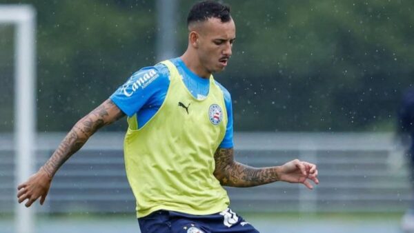 Iago Borduchi em treino no Bahia