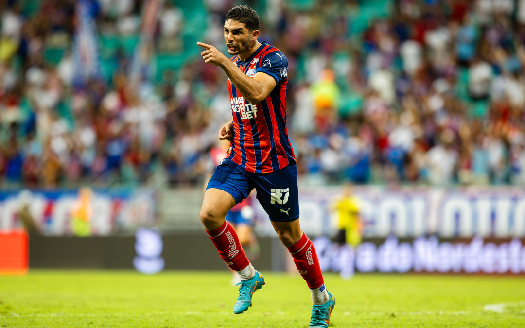 Com quatro gols nos últimos sete jogos pelo Bahia, Michel Araújo supera lesões e ganha elogios de Ceni