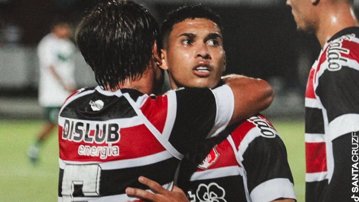 Série D: Santa Cruz vence Sousa com facilidade e se isola na liderança do Grupo C