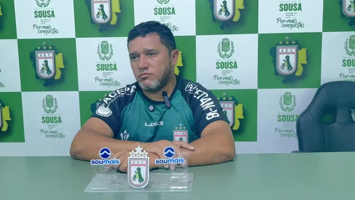 Técnico do Sousa comemora vitória e vê equipe ‘de volta à briga’ por classificação na Série D