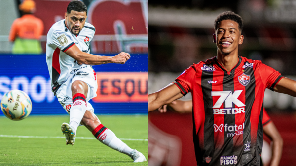 Vitória chega a nove atletas dispensados e lista pode aumentar 1 Wellington Rato e Carlinhos, atletas do Vitória - Foto: Victor Ferreira/EC Vitória