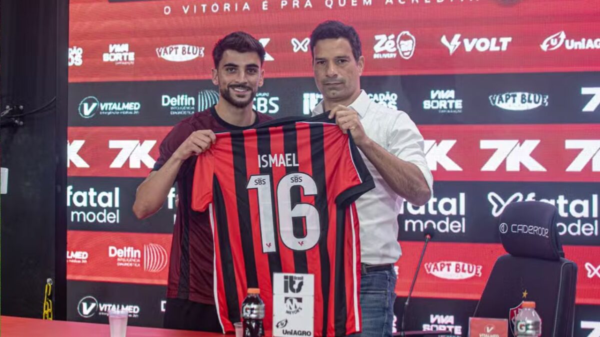 Apresentado no Vitória, Rúben Ismael revela sonho de jogar no Brasil e comenta características: “Sou um jogador intenso”