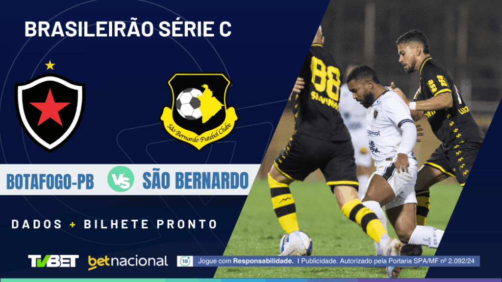 Botafogo-PB x São Bernardo: tempo real, onde assistir, horário, escalações e palpites