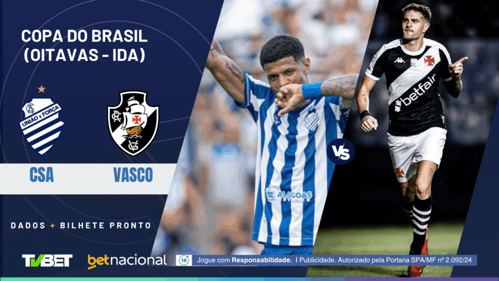 CSA x Vasco: tempo real, onde assistir, horário, escalações e palpites