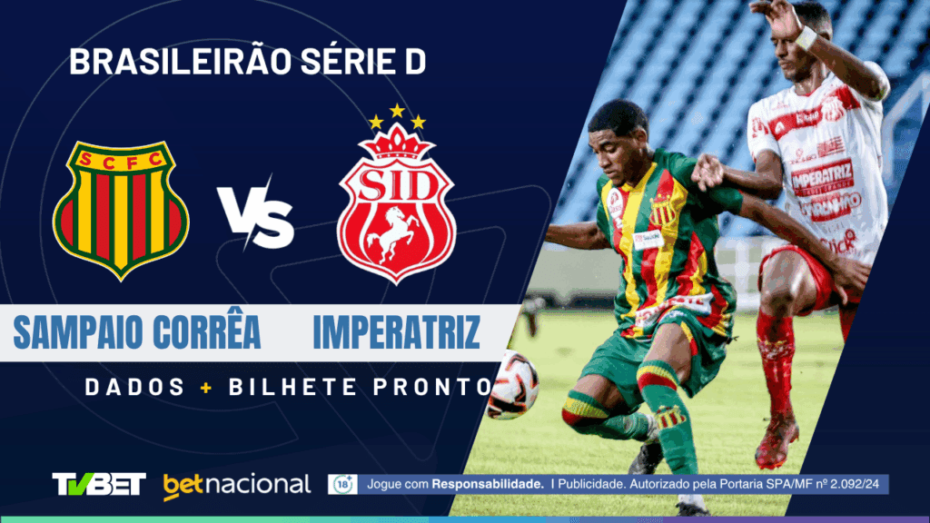 Sampaio Corrêa x Imperatriz: tempo real, onde assistir ao vivo, horário, escalações e palpites