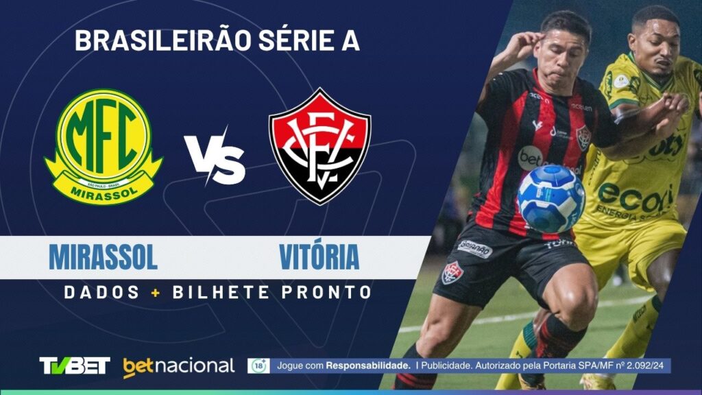 Mirassol x Vitória: onde assistir, tempo real, horário, escalações e palpites