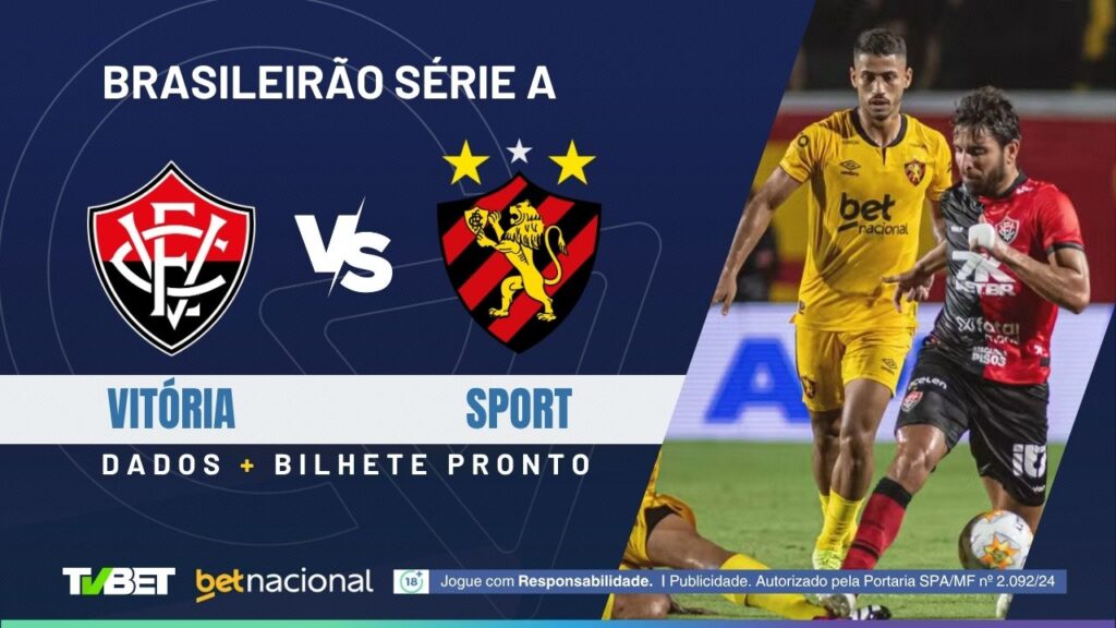 Vitória x Sport: onde assistir, tempo real, horário, escalações e palpites