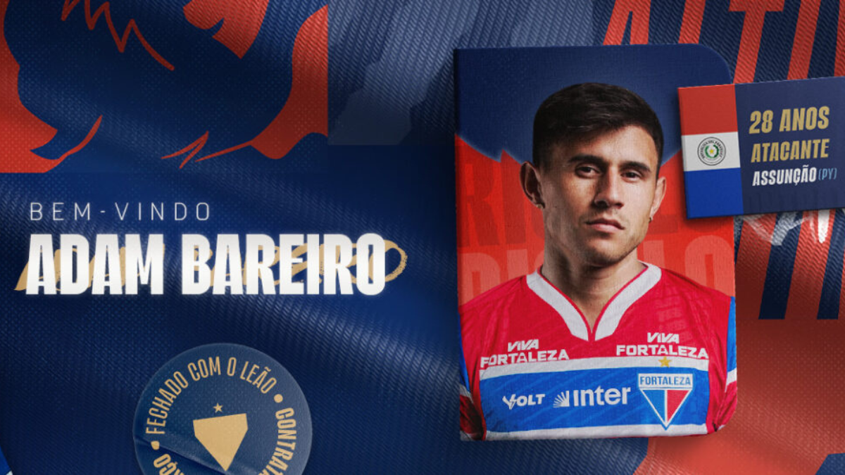 Fortaleza anuncia a contratação do atacante Adam Bareiro, ex-River Plate