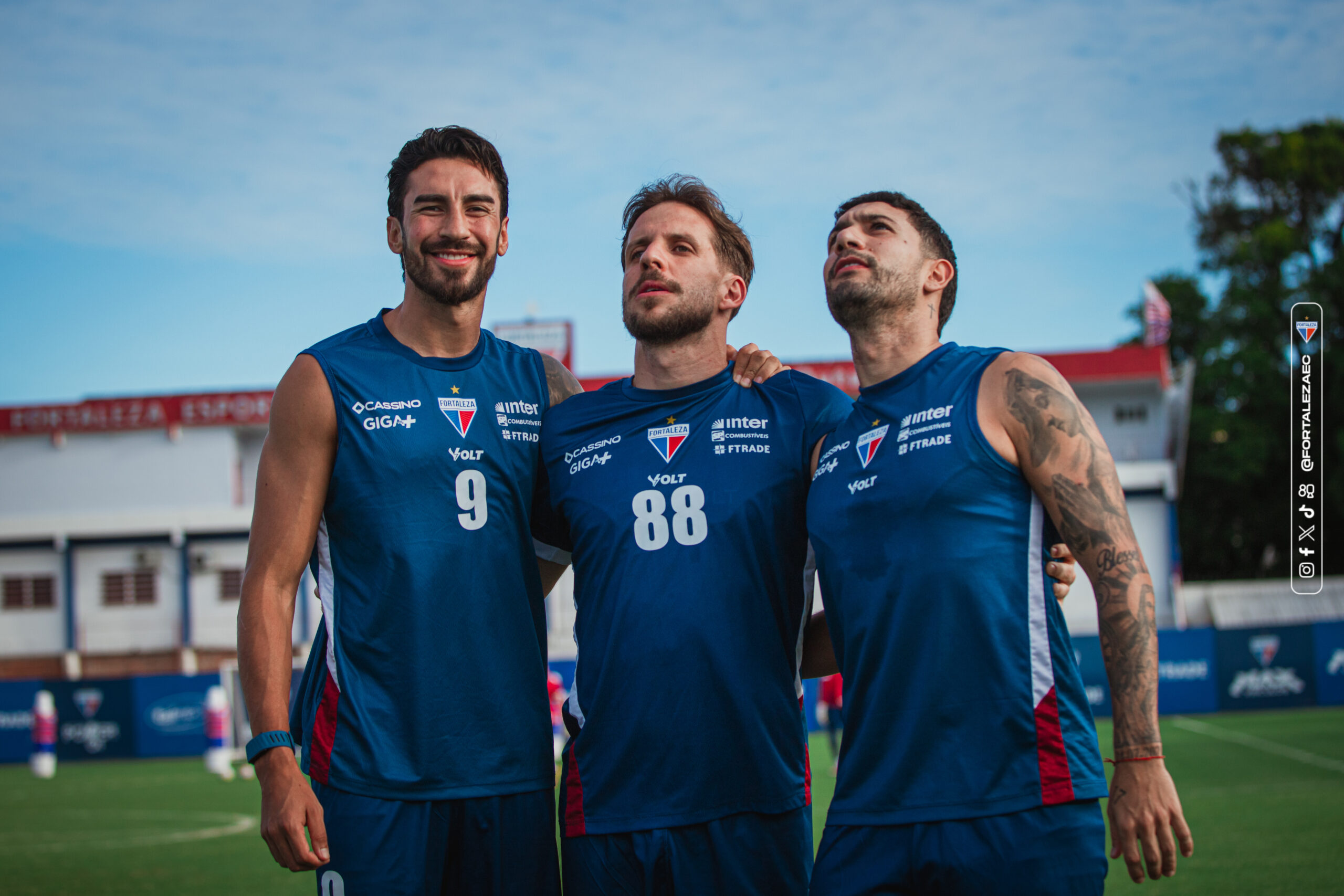 Jogadores do Fortaleza publicam mensagens de incentivo visando o Clássico-Rei