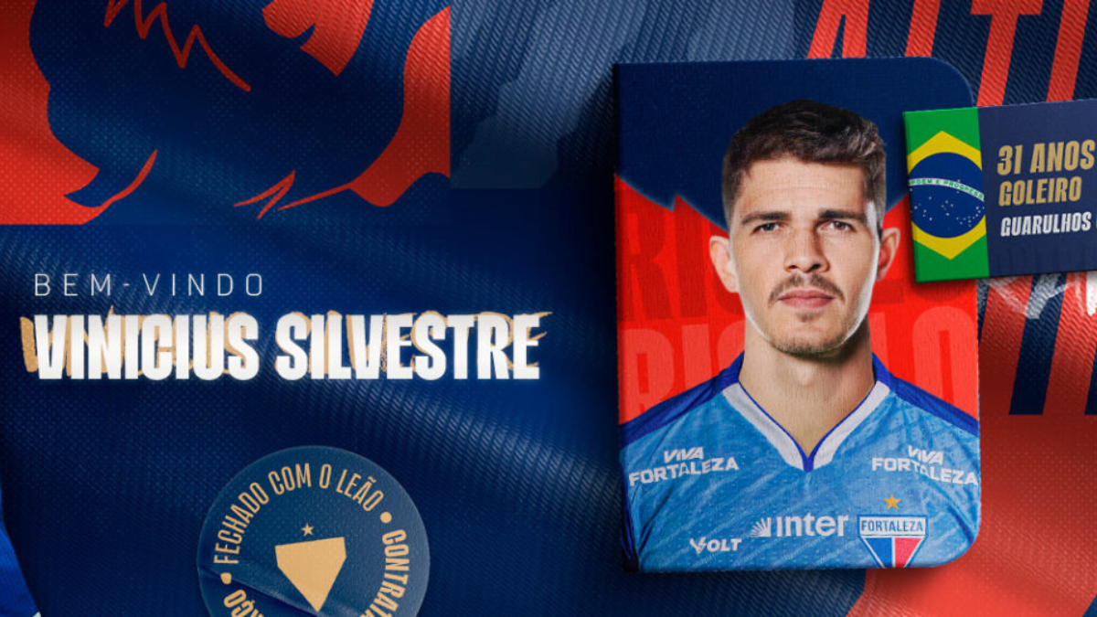 Fortaleza oficializa a contratação do goleiro Vinicius Silvestre, que estava no futebol português