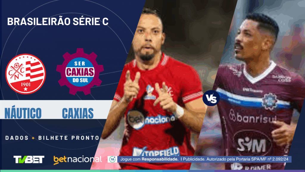 Náutico x Caxias: tempo real, onde assistir, horário, escalações e palpites