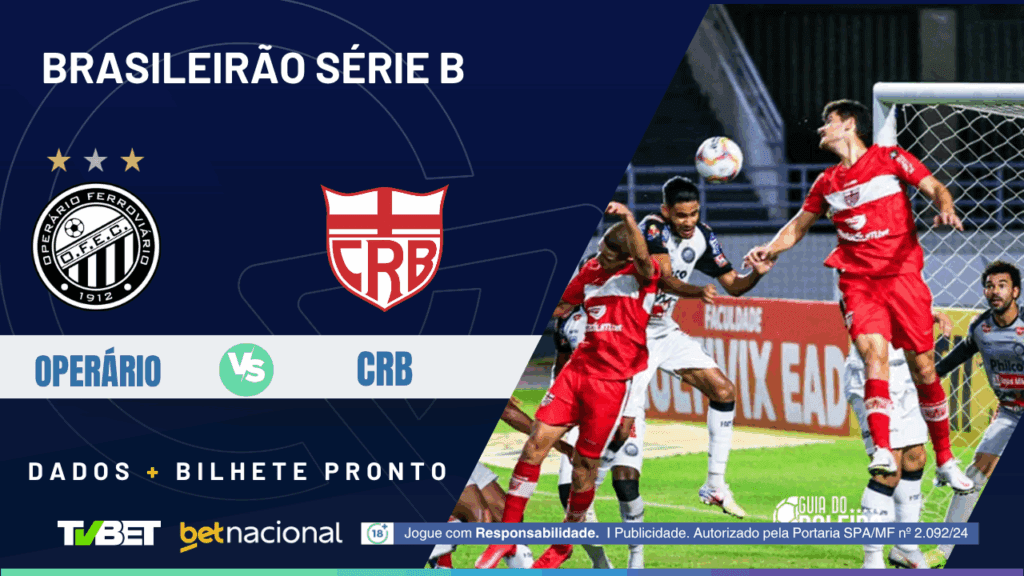 Operário x CRB: tempo real, onde assistir, horário, escalações e palpites