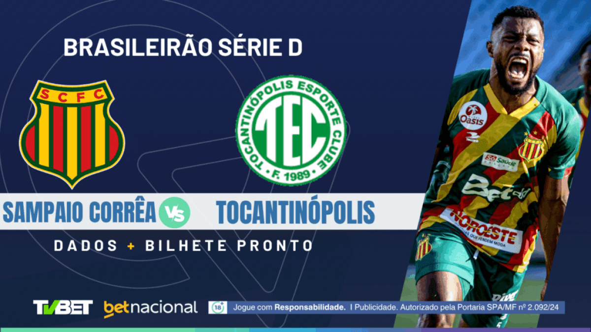 Sampaio Corrêa x Tocantinópolis: tempo real, onde assistir, horário, escalações e palpites