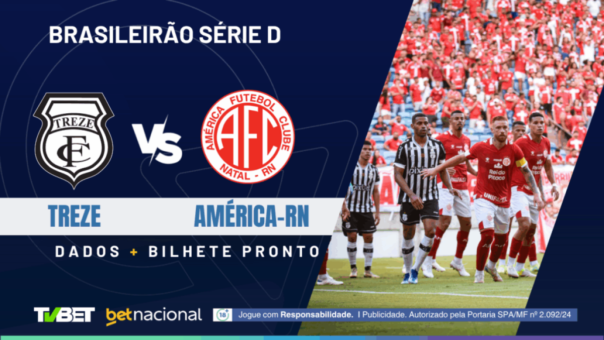 Treze x América-RN: tempo real, onde assistir ao vivo, horário, escalações e palpites