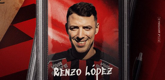 Vitória anuncia a chegada do atacante Renzo López em definitivo