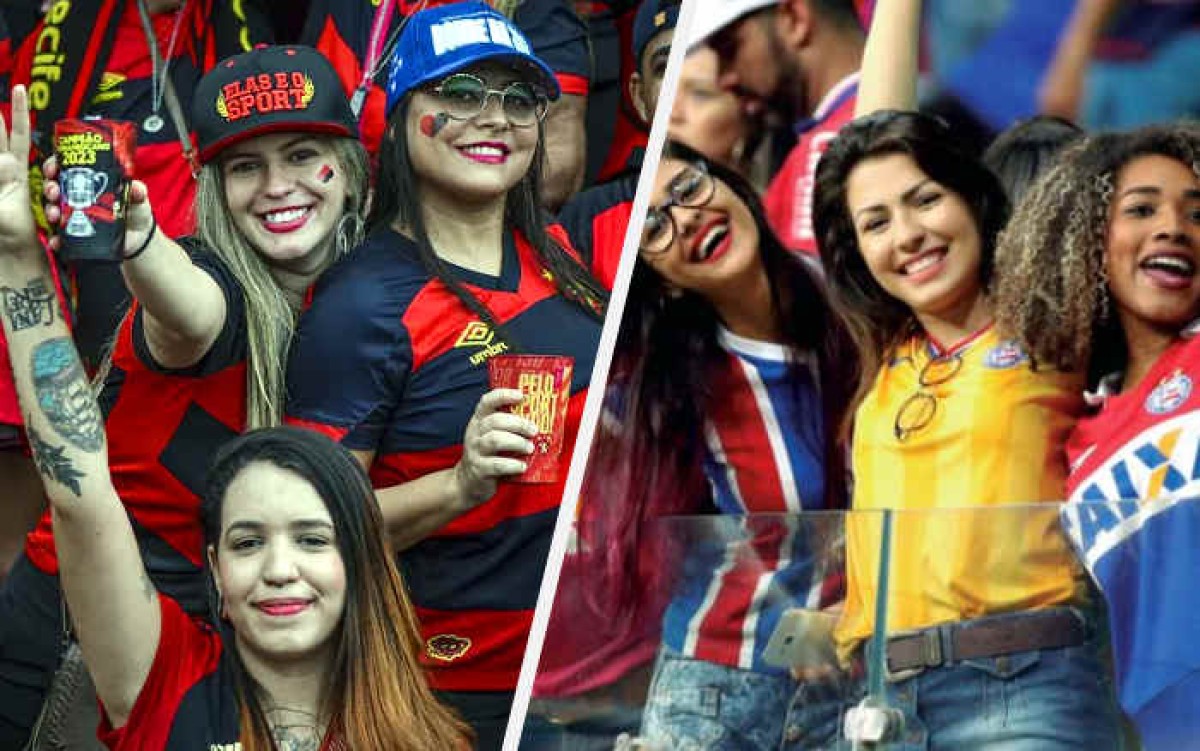 Pesquisa aponta Sport e Bahia entre as 10 maiores torcidas femininas do Brasil