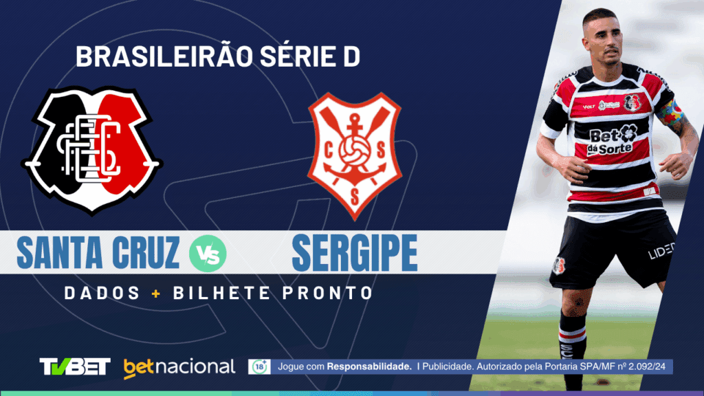 Santa Cruz x Sergipe: tempo real, onde assistir, horário, escalações e palpites