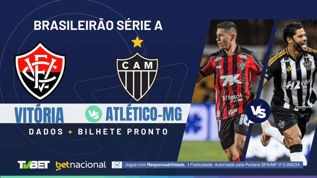 Vitória x Atlético-MG: tempo real, onde assistir, horário, escalações e palpites