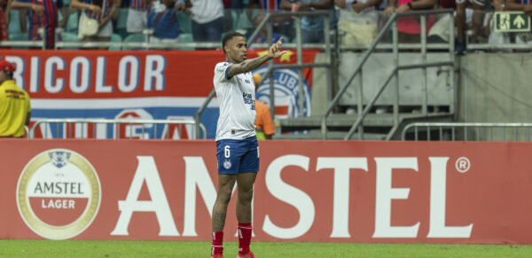 Bahia: Jean Lucas aparece na pré-lista de convocação da Seleção Brasileira 2 Jean Lucas comemora gol na Libertadores - Foto: Rafael Rodrigues/EC Bahia