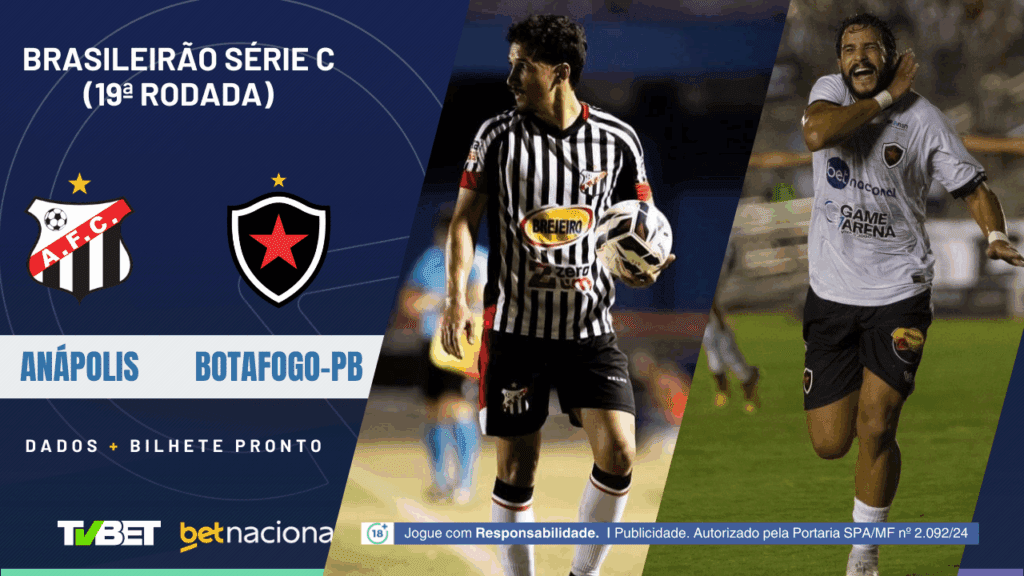 Anápolis x Botafogo-PB: tempo real, onde assistir, horário, escalações e palpites