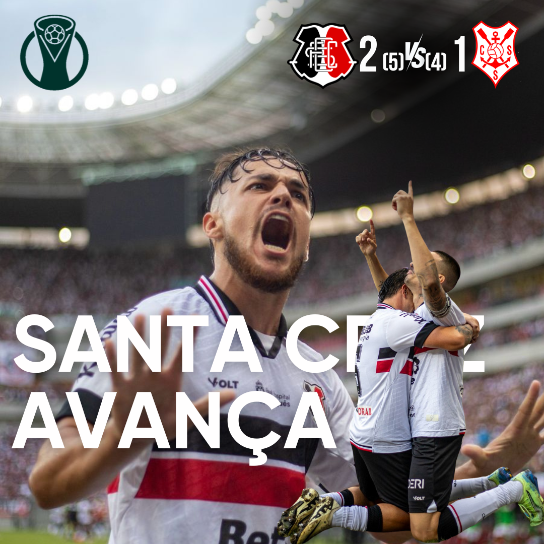 PÓS-JOGO – SÉRIE D – SANTA CRUZ 2 (5)X(4) 1 SERGIPE – 45 MINUTOS