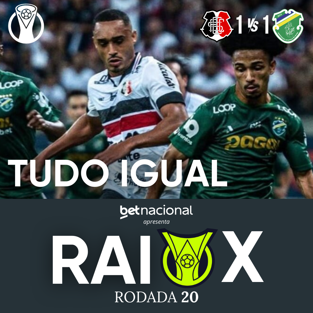 PÓS-JOGO – SANTA CRUZ FICA NO EMPATE COM O ALTOS-PI + RAIO X DA SÉRIE A – 20ª RODADA