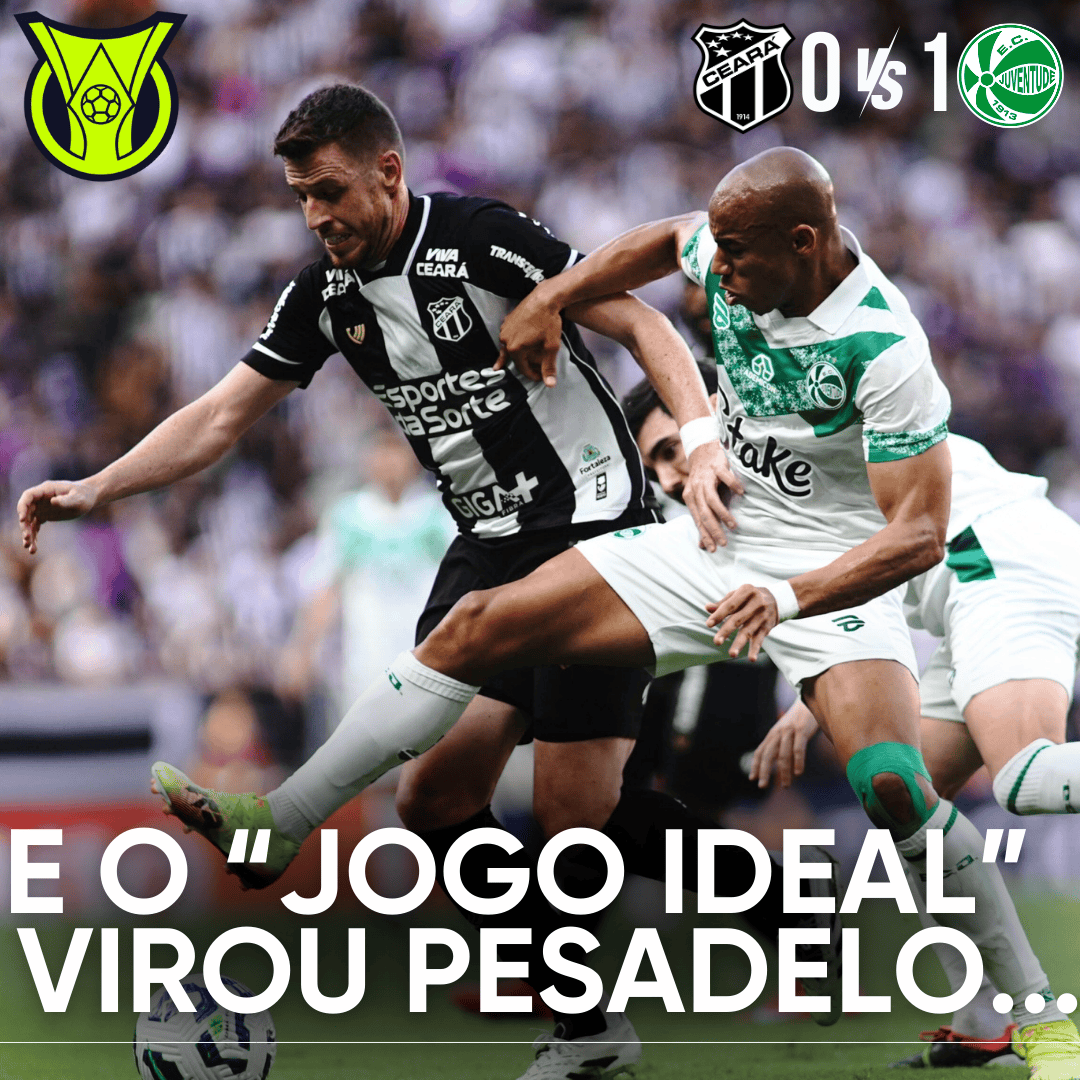 PÓS-JOGO – NO APAGAR DAS LUZES, CEARÁ LEVA GOL E PERDE PARA O JUVENTUDE NO CASTELÃO