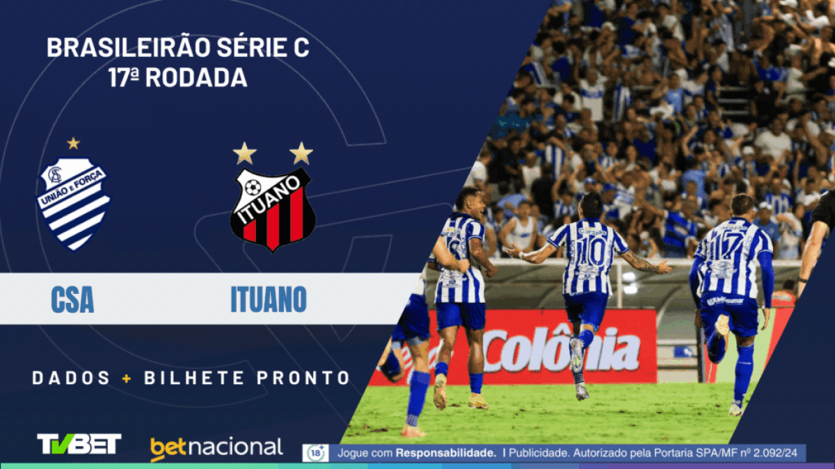 CSA x Ituano: tempo real, onde assistir, horário, escalações e palpites