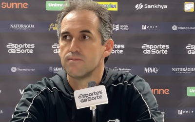 Ceará: Condé vê saldo positivo da equipe após sequência contra os líderes do Brasileirão
