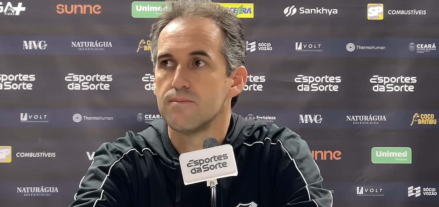 Ceará: Condé vê saldo positivo da equipe após sequência contra os líderes do Brasileirão