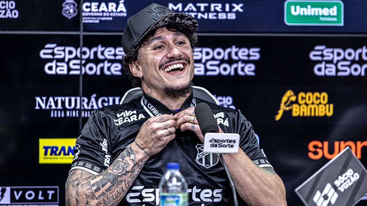 Apresentado no Ceará, Vina fala sobre a camisa 29, quando deve estrear e rivalidade com o Fortaleza