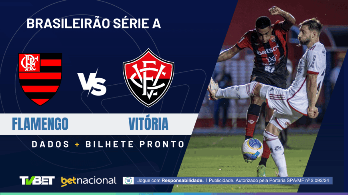 Flamengo x Vitória: tempo real, onde assistir ao vivo, horário, escalações e palpites