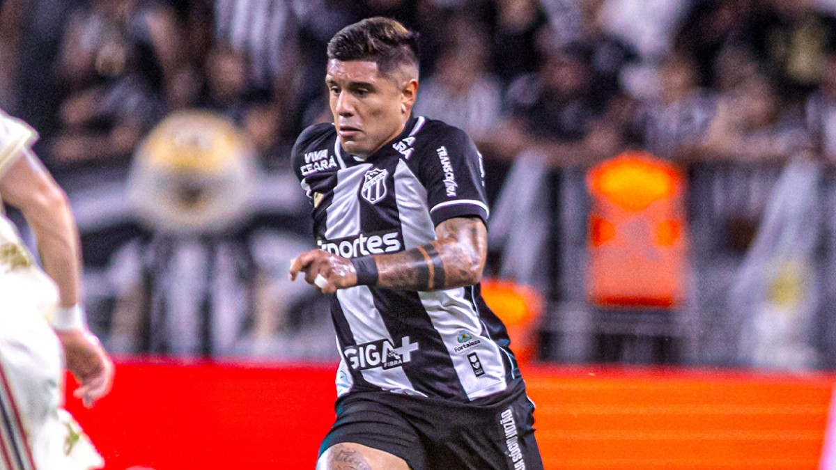 Ceará sai atrás do placar, mas busca empate contra o Flamengo pela Série A