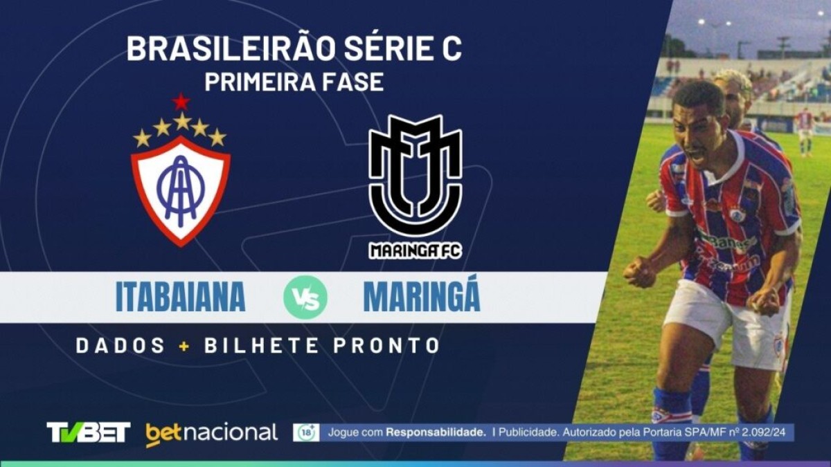 Itabaiana x Maringá: onde assistir, tempo real, horário, escalações e palpites