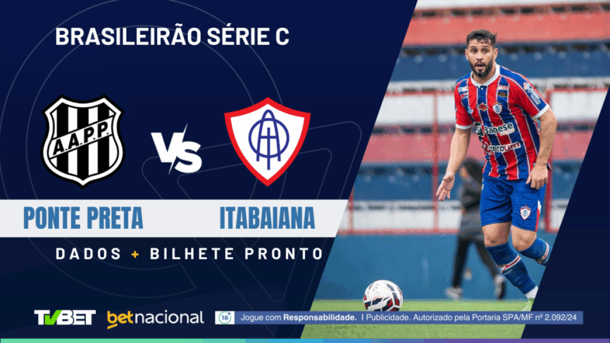 Ponte Preta x Itabaiana: tempo real, onde assistir ao vivo, horário, escalações e palpites