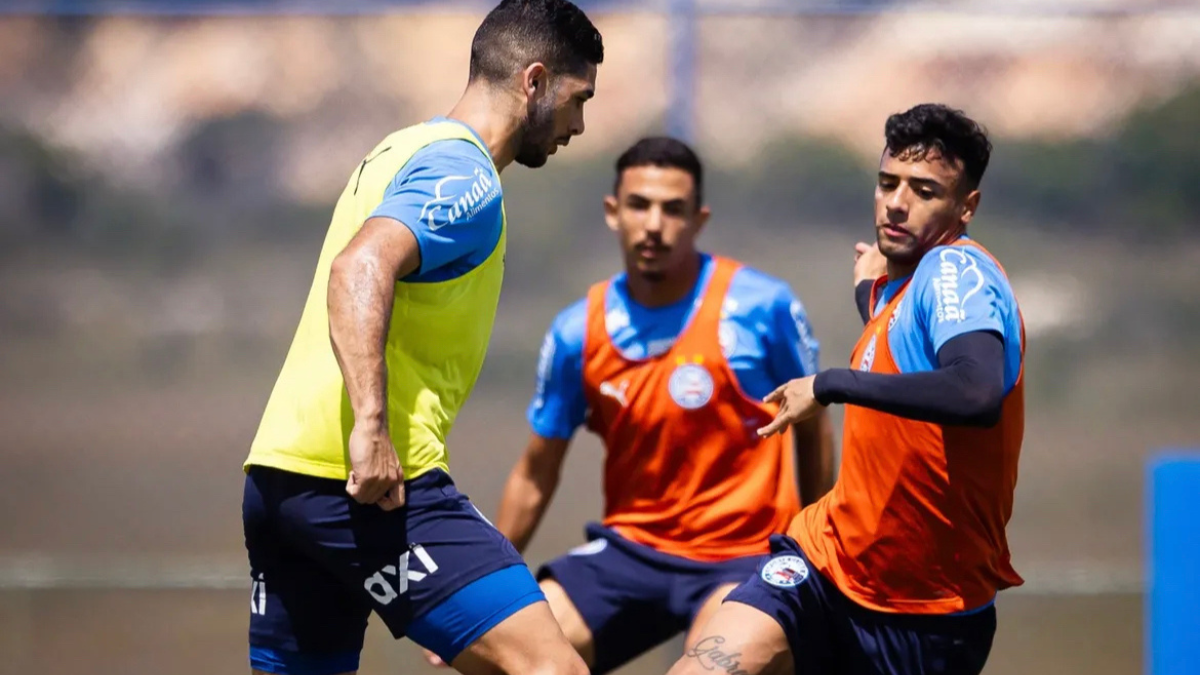 Bahia finaliza penúltimo dia de trabalho antes de pegar o Corinthians.