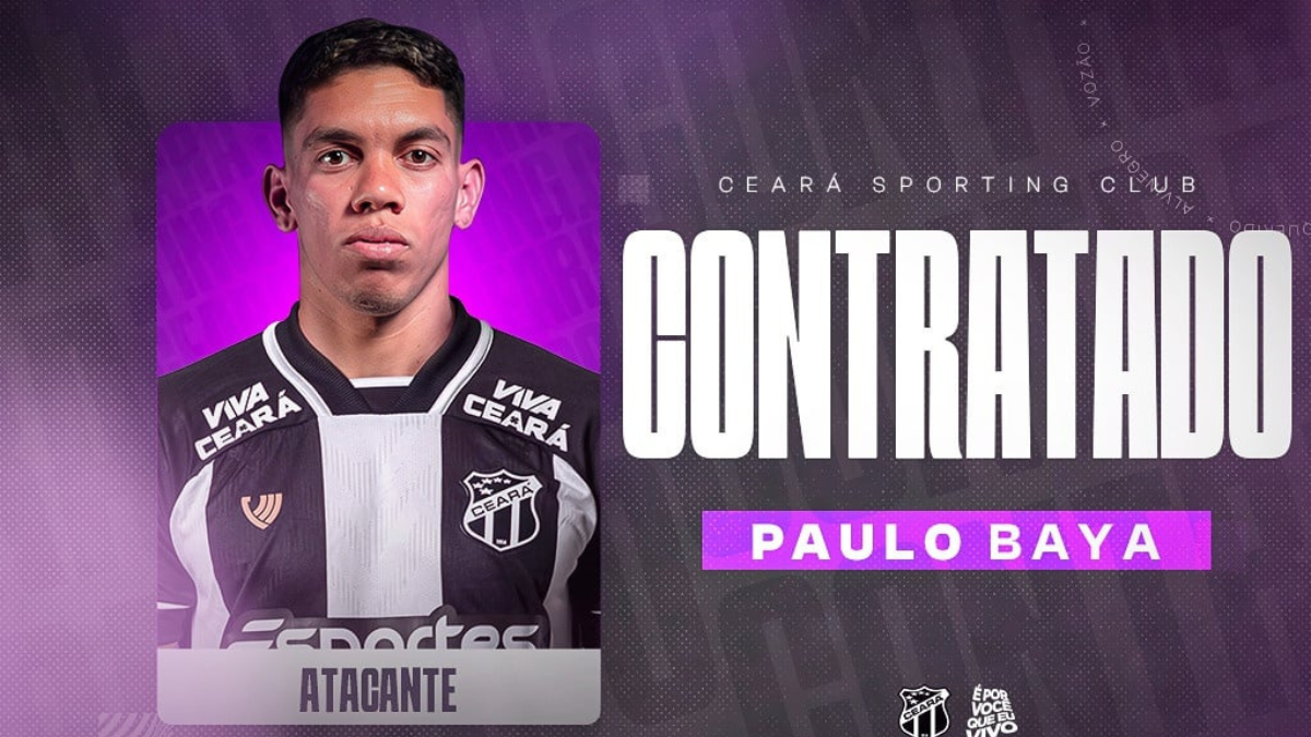 Ceará oficializa a contratação do atacante Paulo Baya, ex-Fluminense