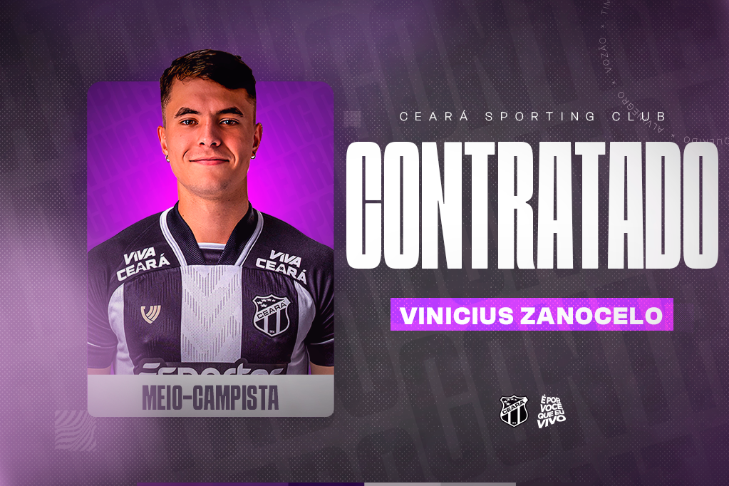Ceará anuncia contratação por empréstimo do volante Vinícius Zanocelo