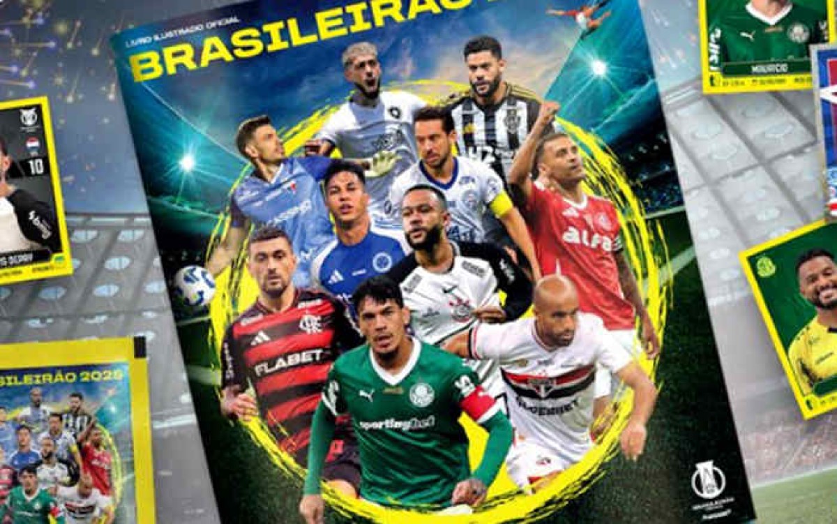 Com 6 clubes do NE, álbum do Brasileirão 2025 chega após o 1º turno; veja as capas