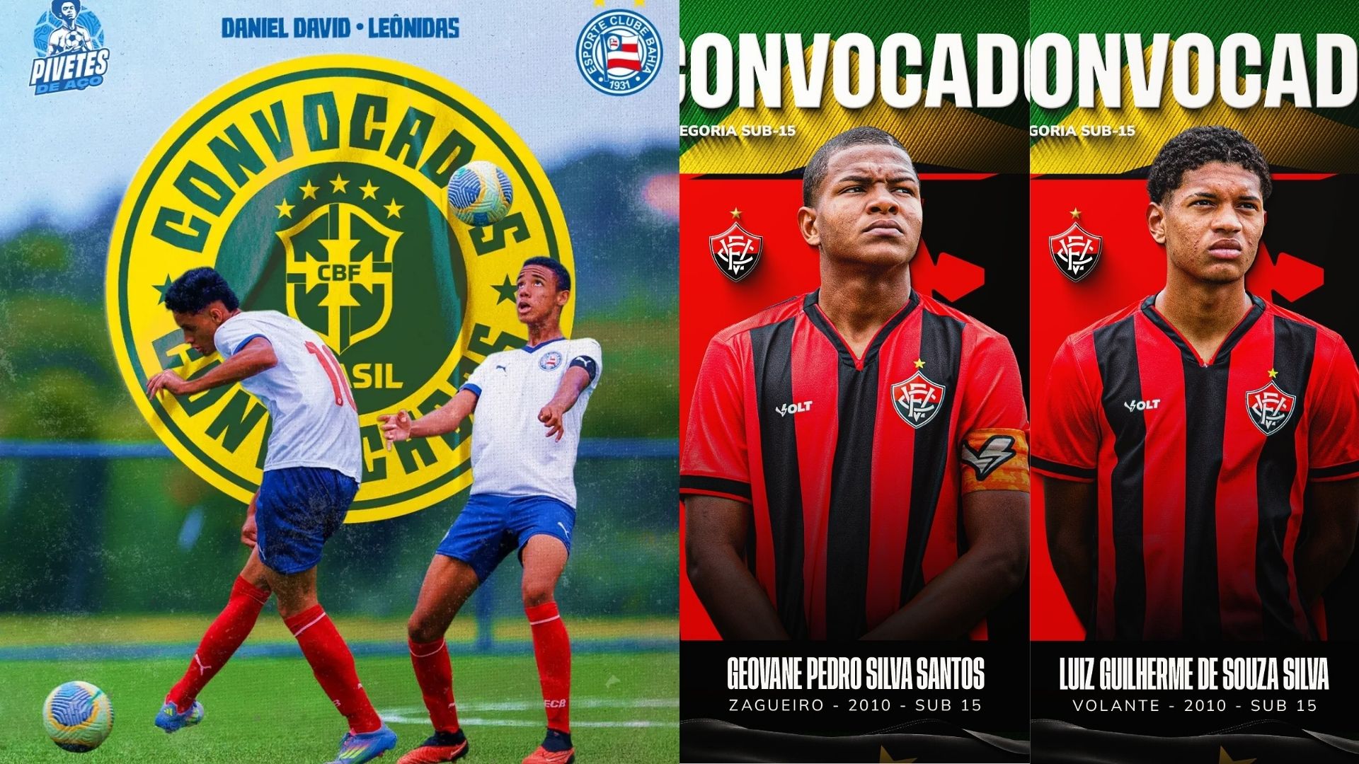 Seleção Brasileira Sub-15 tem quatro atletas da dupla Ba-Vi convocados