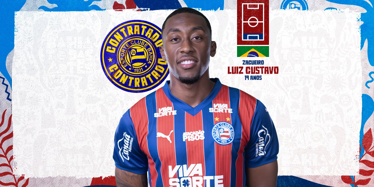 Bahia anuncia contratação do zagueiro Luiz Gustavo, que estava no Vasco 1 Luiz Gustavo - Zagueiro - Bahia