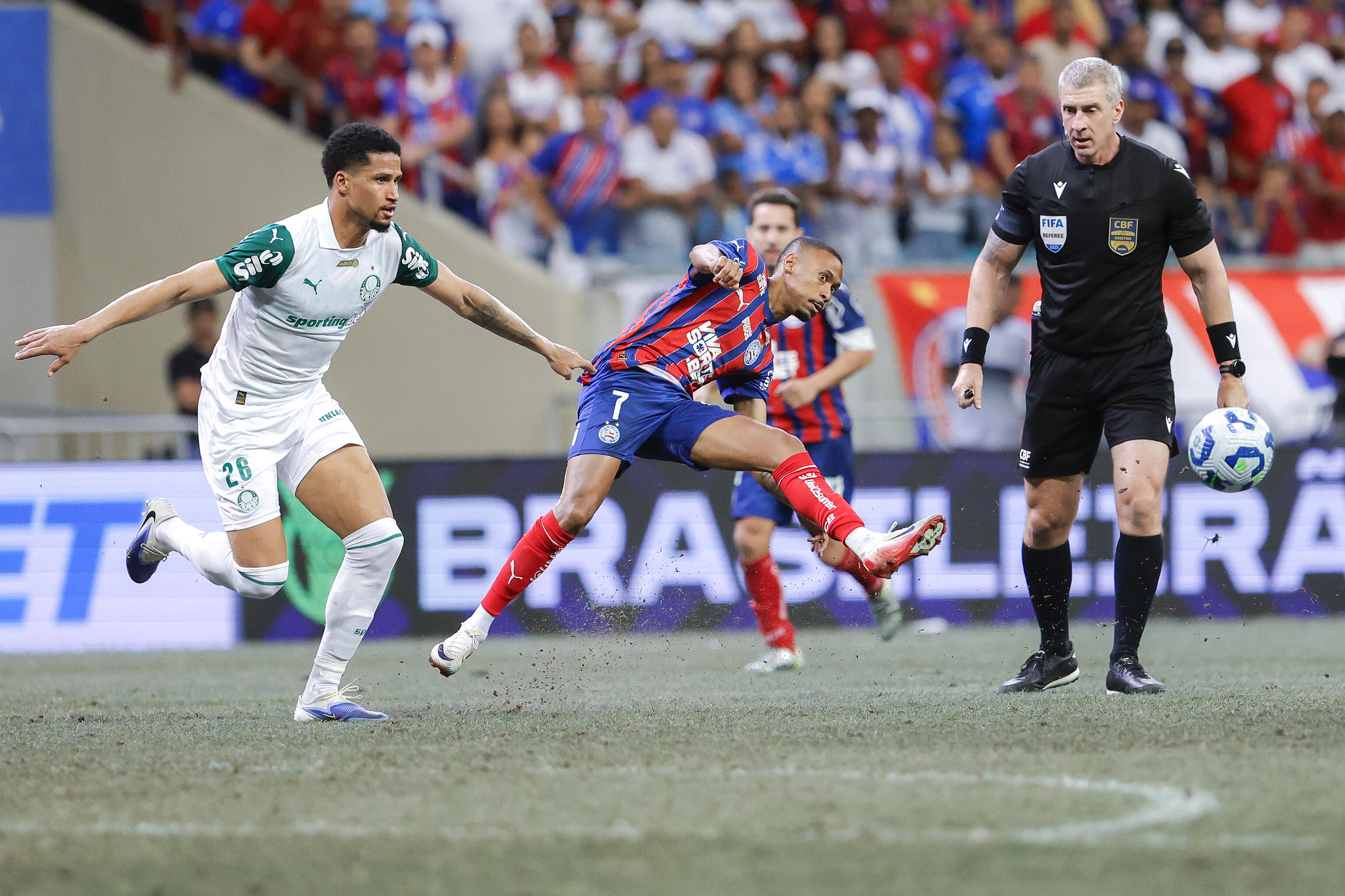 Bahia x Palmeiras: Árbitro relata em súmula que gramado da Fonte Nova “não apresentava boas condições”