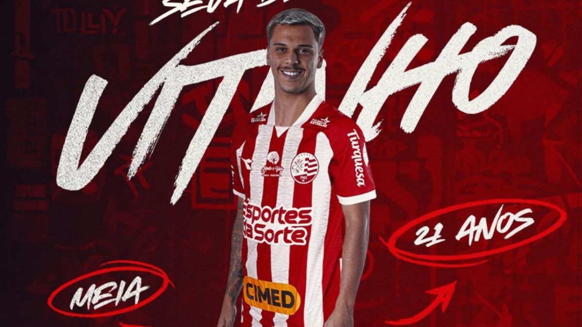 Náutico oficializa a contratação do meia Vitinho, ex-Goiás e Cruzeiro